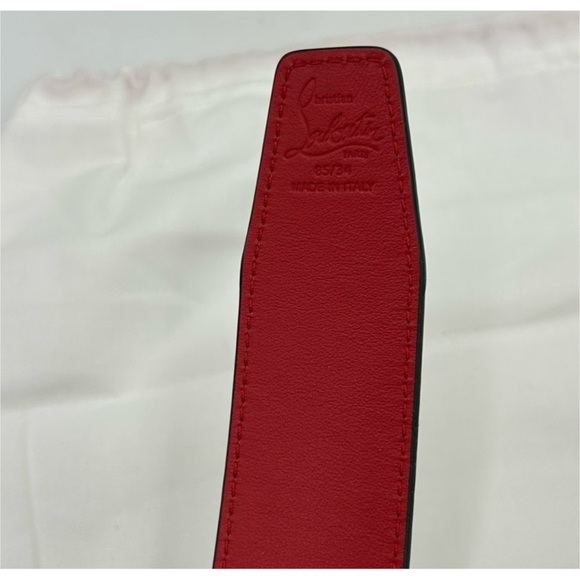 Christian Louboutin CL logo belt size 85 cm/34 inches made in Italy